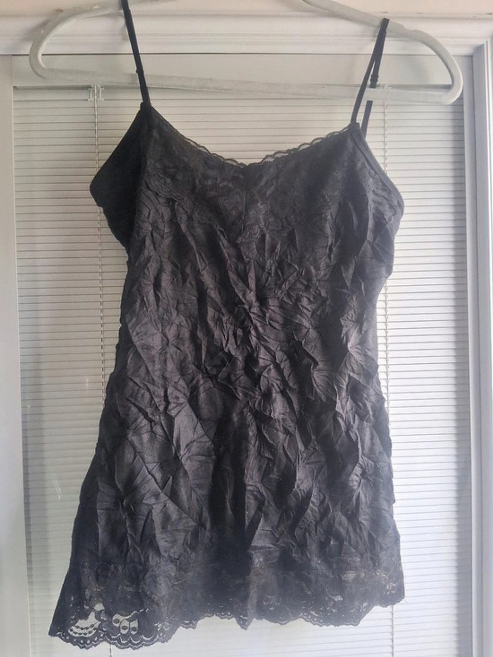 maurices Black Lace Trim Camisole Size Small Like New